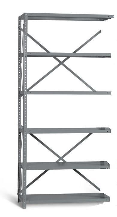 Industrial Angle EXT BAY 6 Shelves 18 inch Depth Industrial Angle EXT BAY 6 Shelves 18 inch Depth