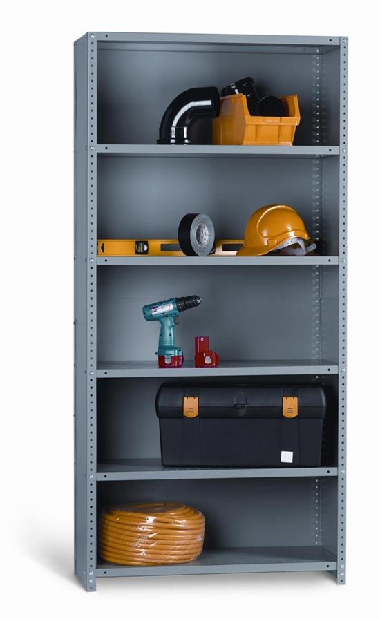 Industrial Angle STARTER BAY CLAD 6 Shelves 12 inch Depth Industrial Angle STARTER BAY CLAD 6 Shelves 12 inch Depth
