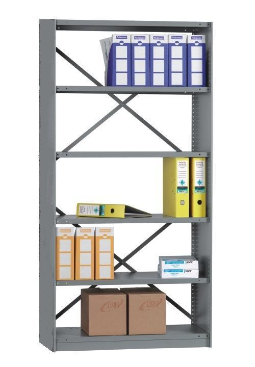 Rolled Edge STARTER BAY 6 Shelves 18 Inch Rolled Edge STARTER BAY 6 Shelves 18 Inch