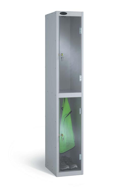 Clear Two Door Security Locker