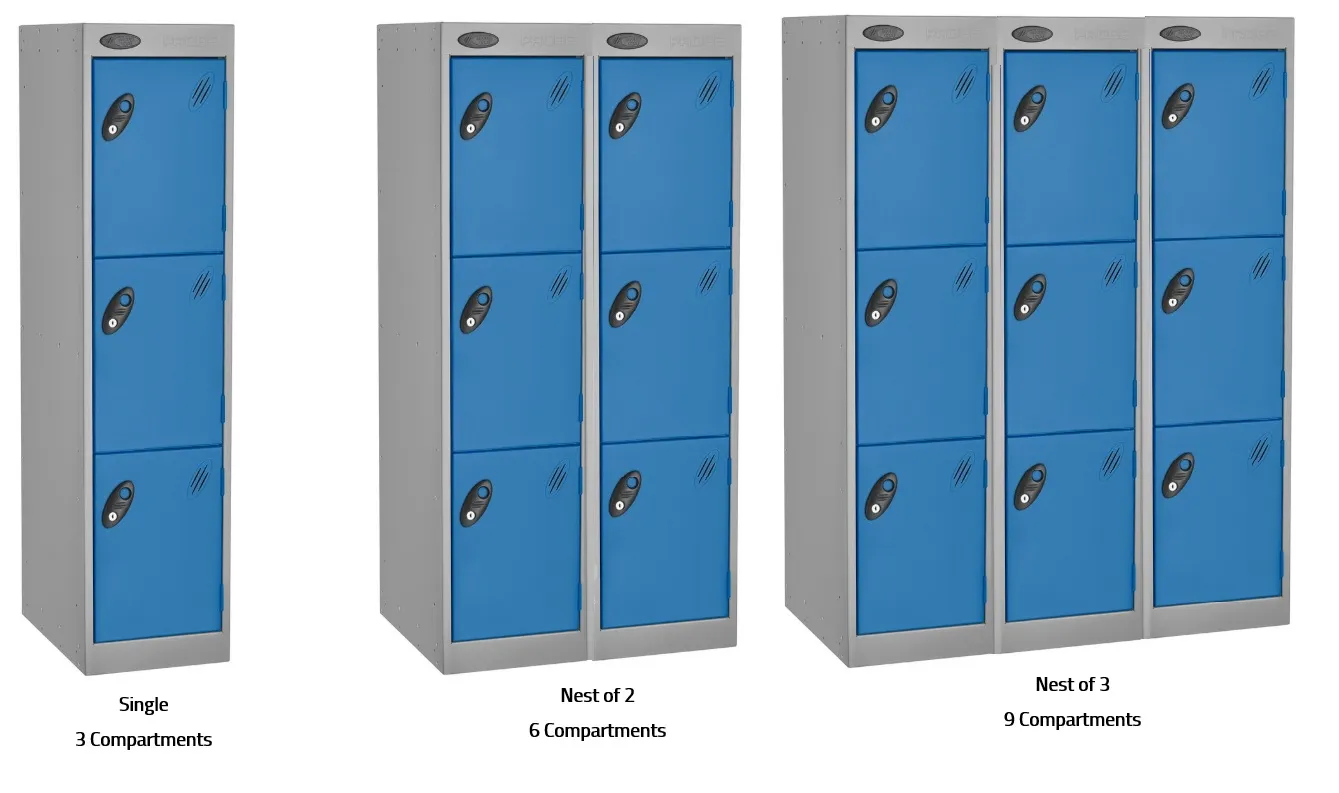 Probe Three Quarter Height Three Door Nestings