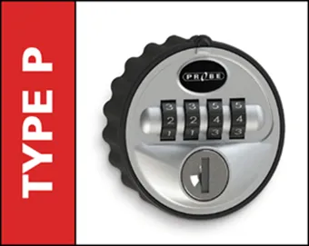 Probe Type P 4 Digit Combination Lock
