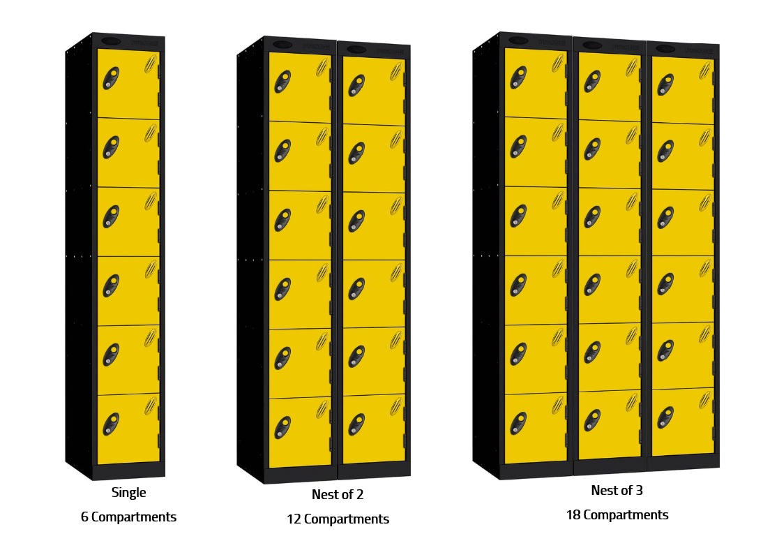 Probe Colour Range Six Door Nestings
