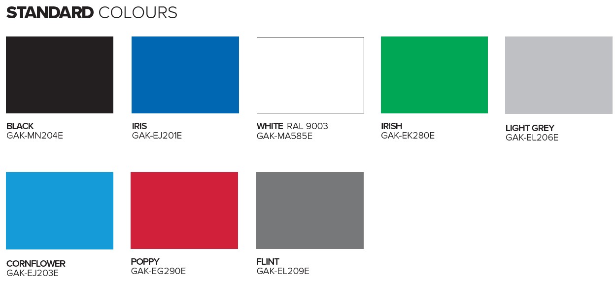 Visi Standard Colours