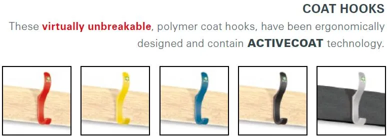 Coat Hook Colour Options Coat Hook Colours