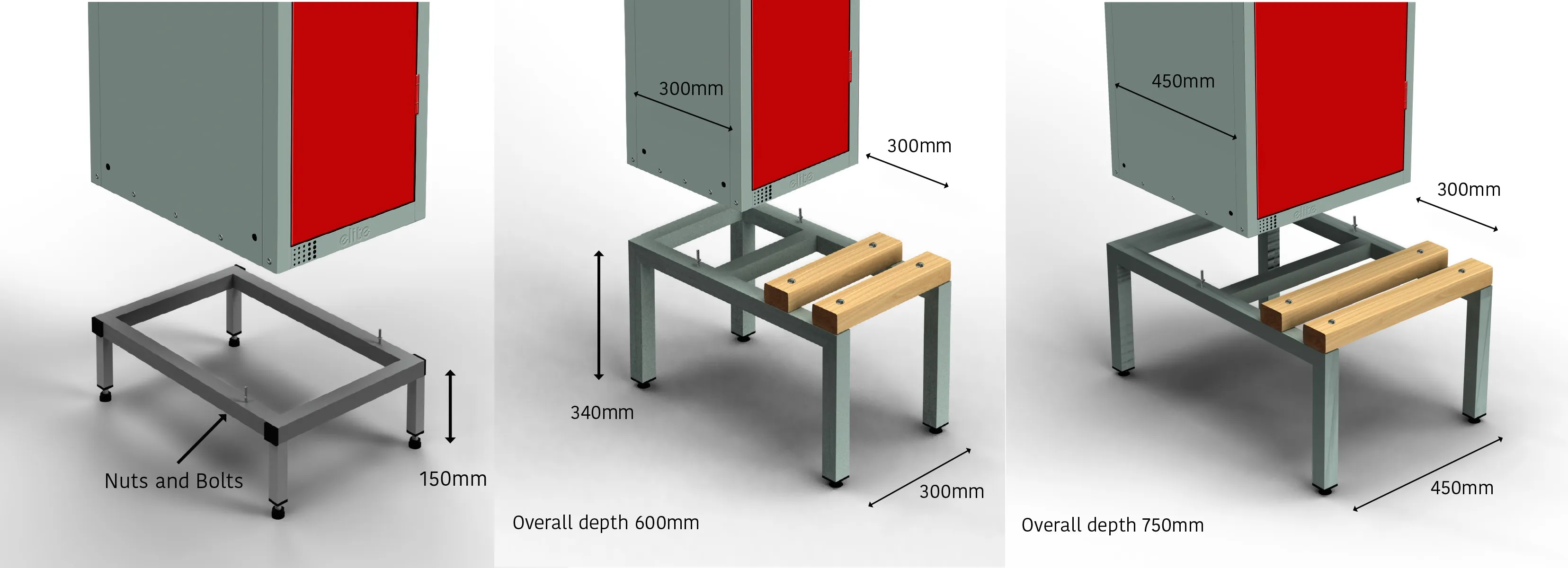 Elite Locker Stand Options