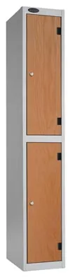 2 Compartments Shockproof Lockers -  Inset Door