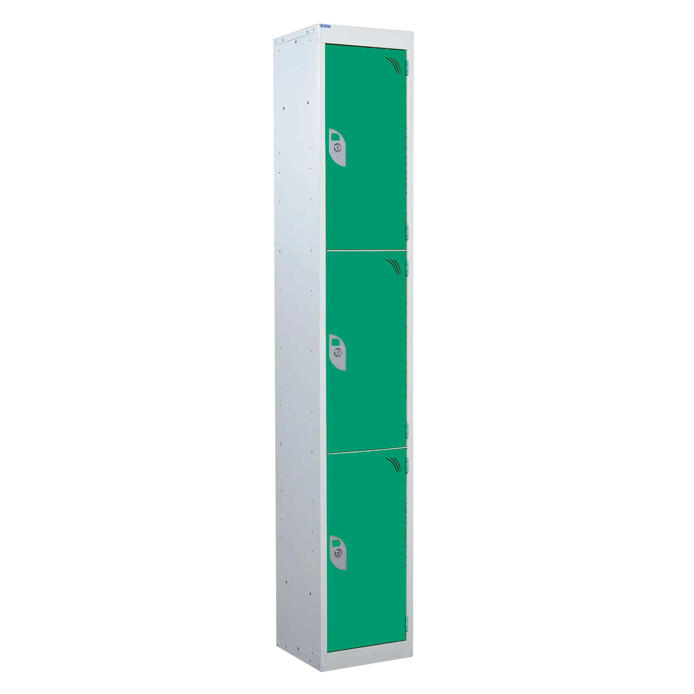 Q-Express Three Door Locker - Flat Top