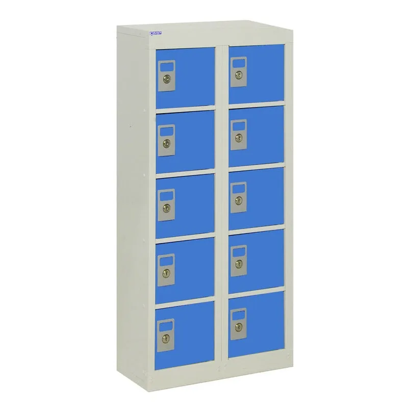 School Wall-Mounted Mobile Phone Storage Locker 10 door