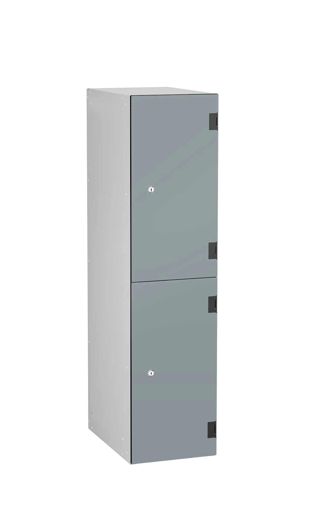 Low Level 2 Comp Shockproof Lockers - Overlay Door