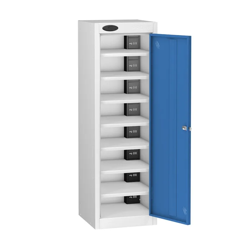 Low TABLET Charging Locker Single Door 8 Shelf