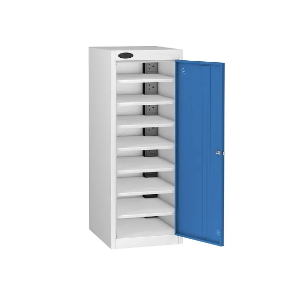 Low Laptop Charging Locker Single Door 8 Shelf