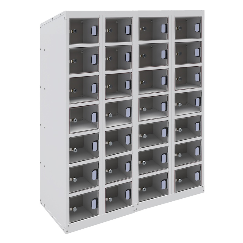 School Perspex Seven Tier 28 Door Mobile Phone Locker Non Charging School Perspex Seven Tier 28 Door Mobile Phone Locker Non Charging