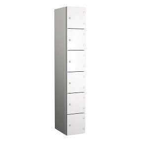 ZENBOX Aluminium Six Compartment Locker