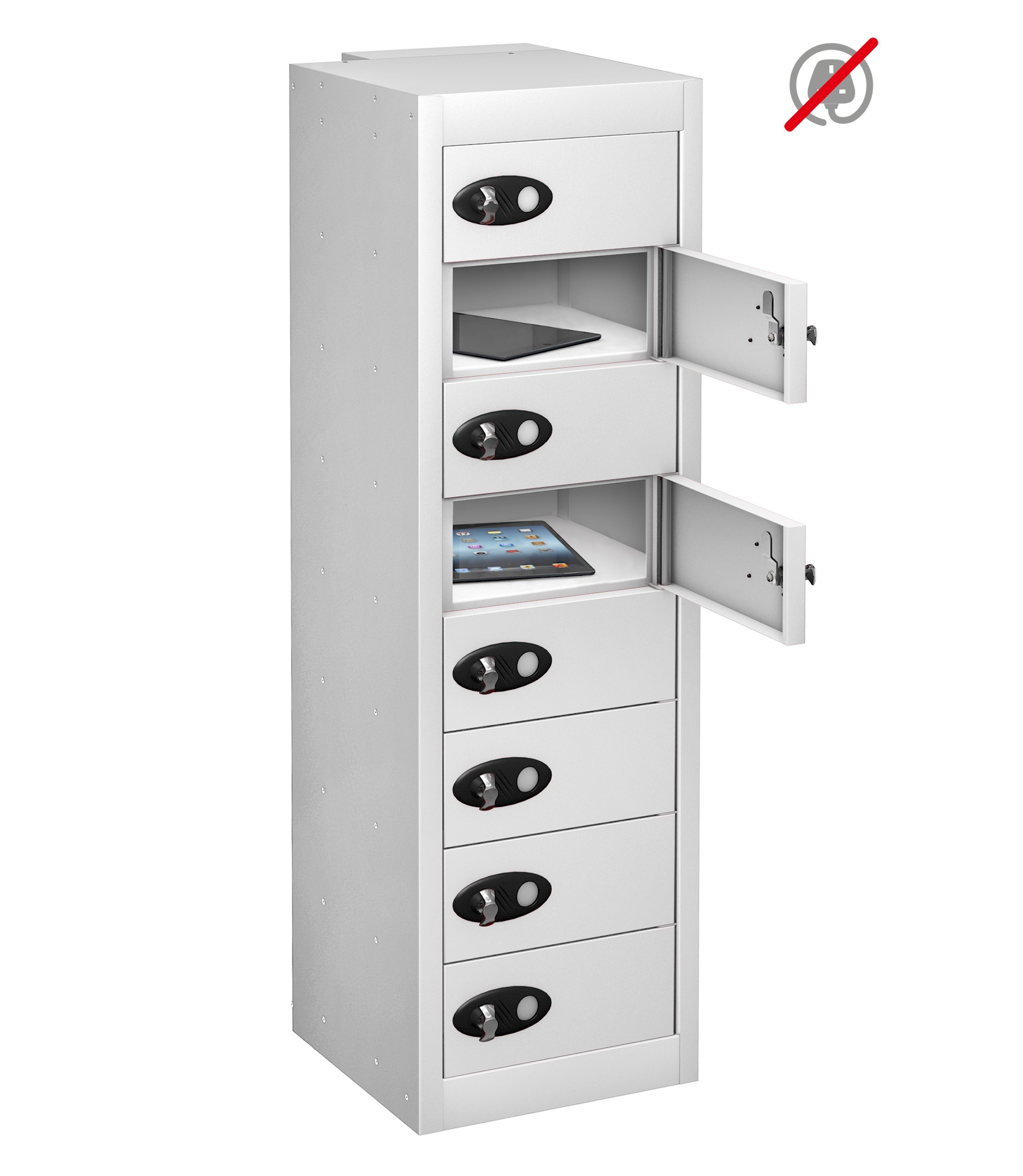 Low Mobile Phone Locker - 8 Doors (Non Charging)