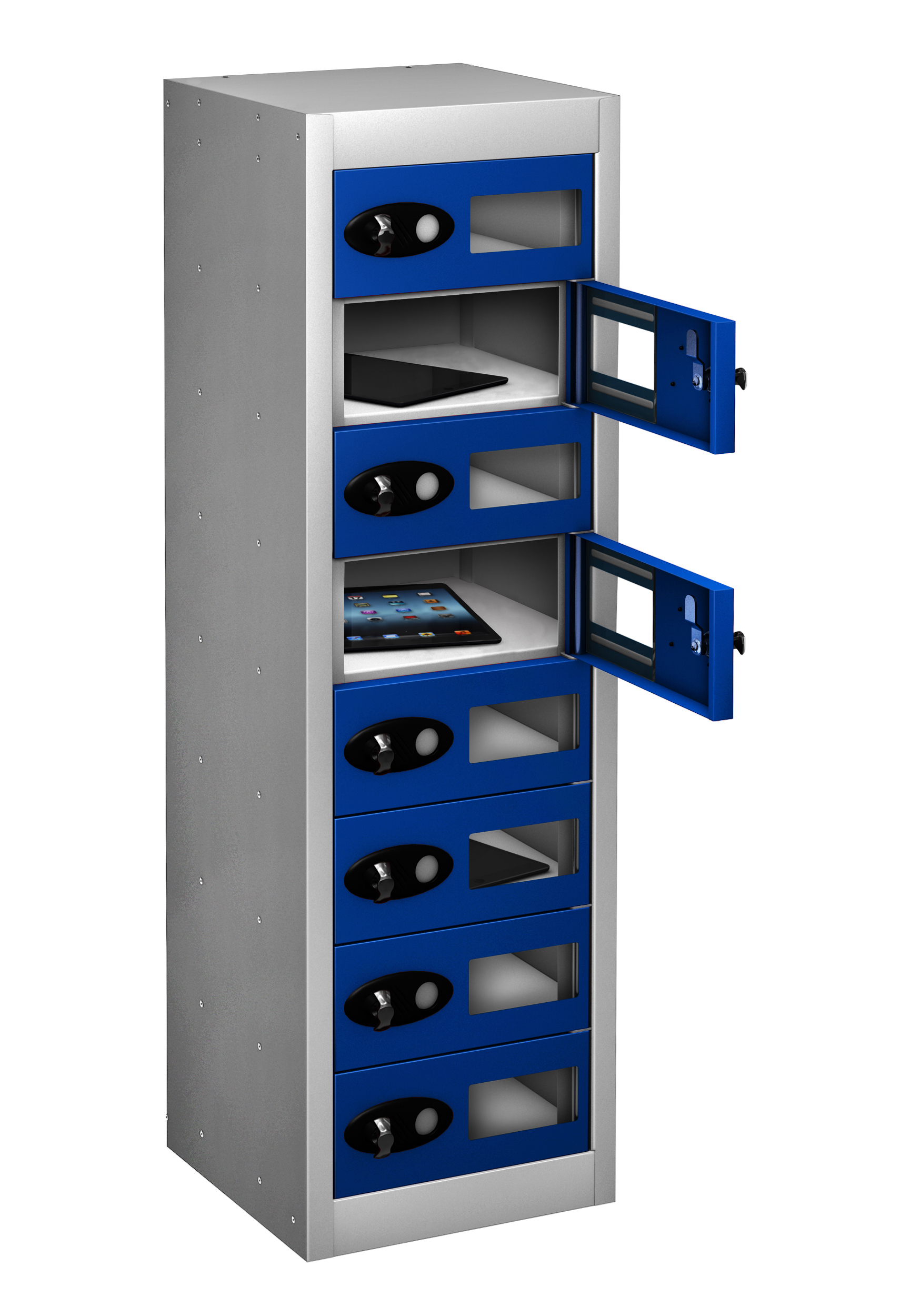 Low Vision Panel Mobile Phone Storage Locker - 8 Doors (Non Charging)