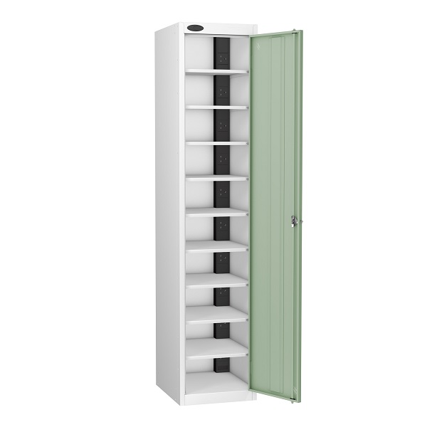 Laptop Charging Locker - Single Door 10 Shelf