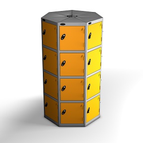 7 Pods 4 Doors Locker - Total 28 Compartments