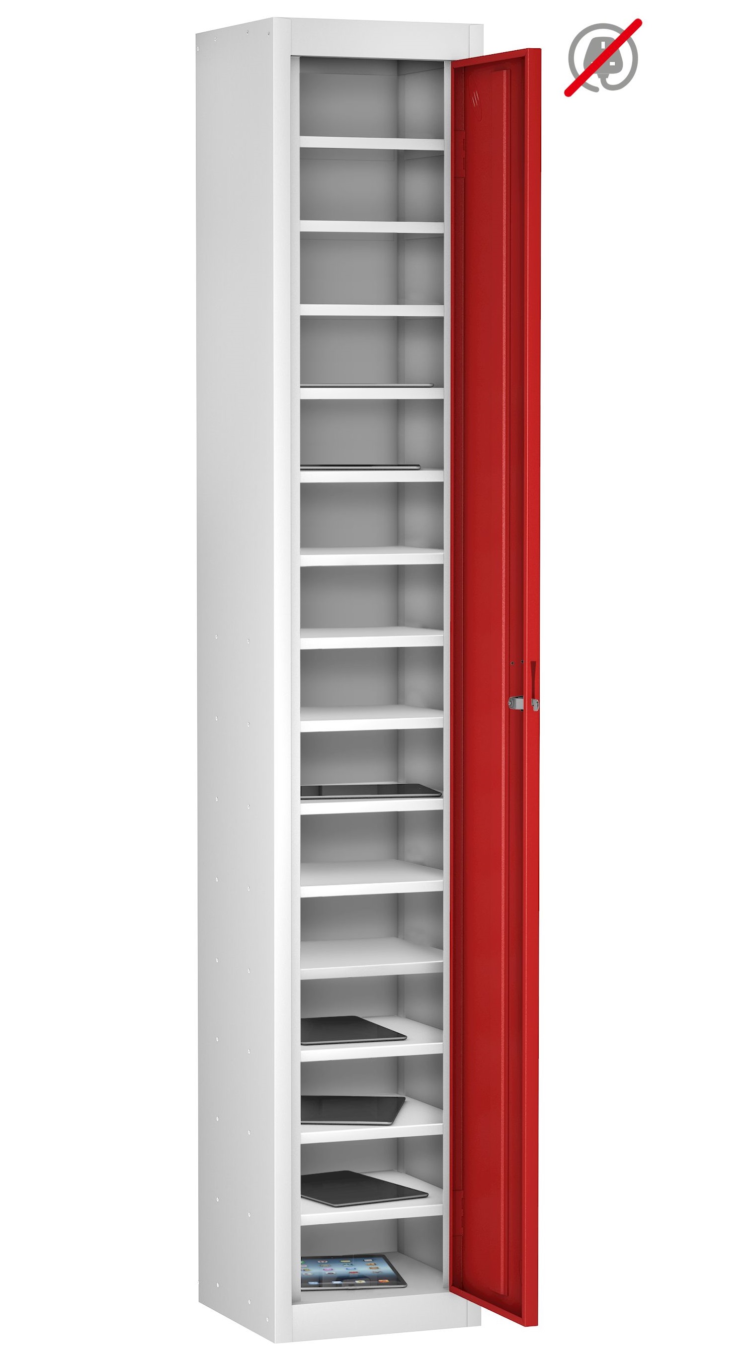 TABLET Locker Sgle Dr 15 Shelf - Non Charge