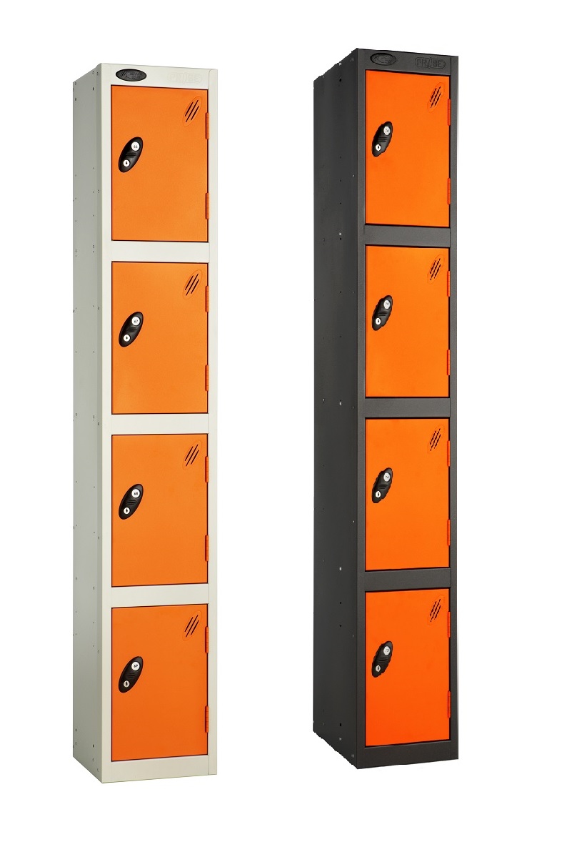 Colour Range Four Compartments Locker