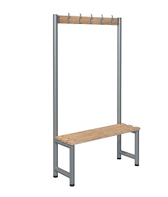 Bench 1000mm Single Side-Integrated 5 Hook  - Type D