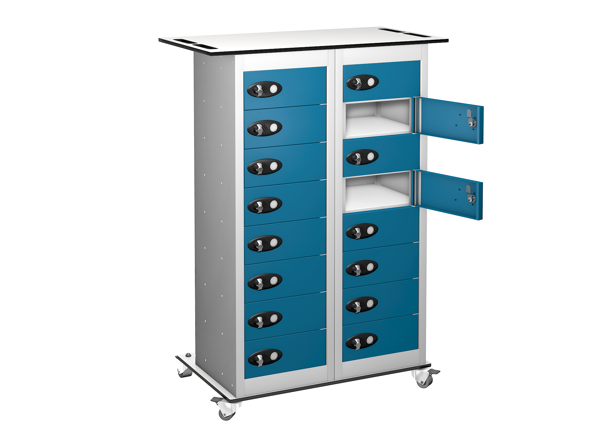 TABLET Charging Trolley 16 Compartments 16 doors