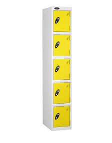 Colour Range Five Compartments Locker