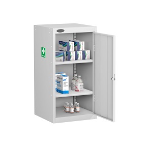 Small Medical Cabinet 2 Shelves