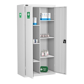 8 Compartment Medical Cabinet 6 Shelves