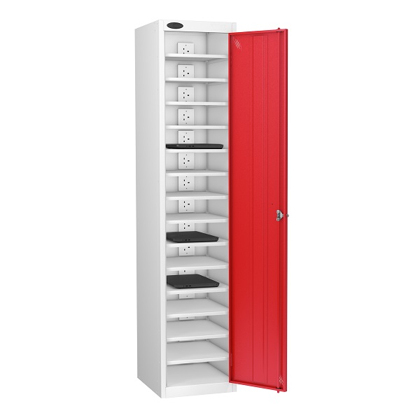 Laptop Charging Locker - Single Door 15 Shelves