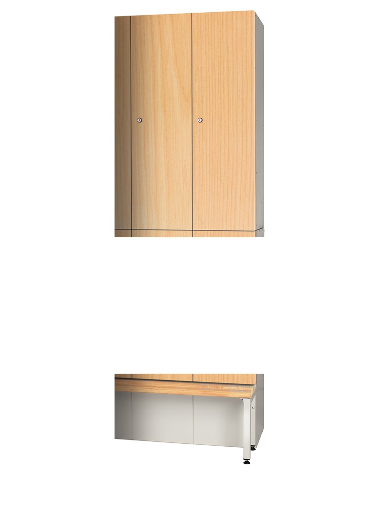 Golf Locker - Top Locker Timber Effect Laminate Doors