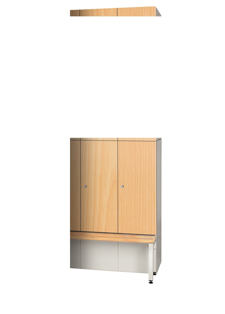 Golf Locker - Bottom Locker Timber Effect Laminate Doors