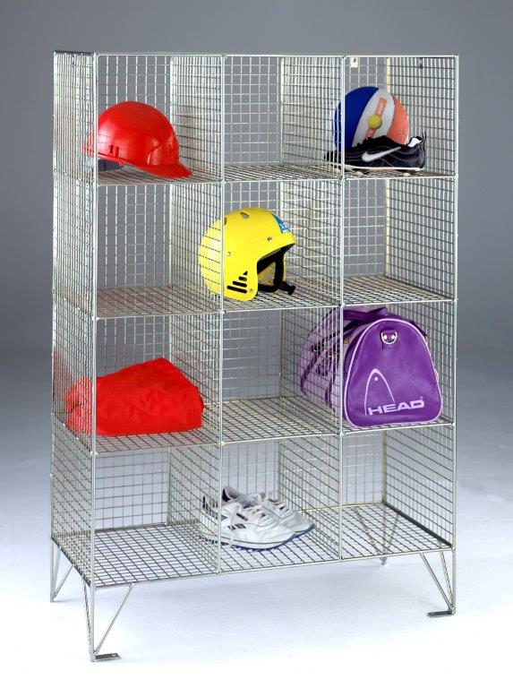 No Doors 12 Compartment Mesh Personal Effects Locker No Doors 12 Compartment Mesh Personal Effects Locker