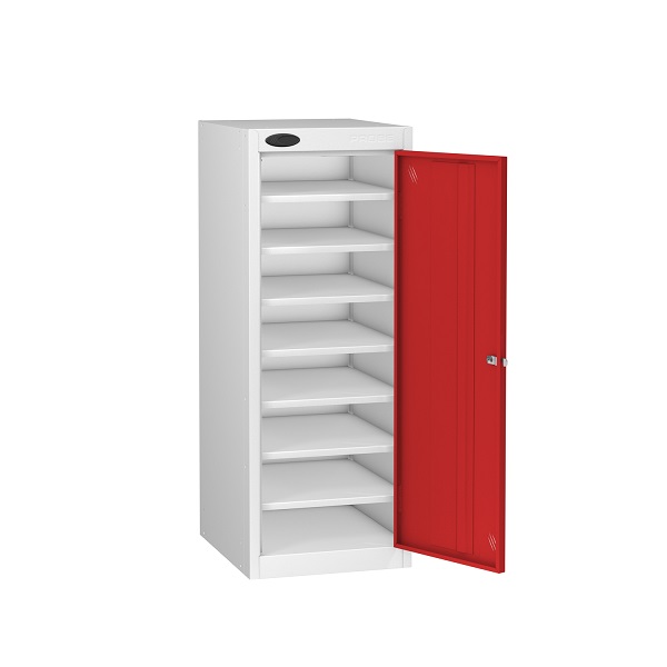 LOW Laptop Locker Single Door 8 Shelf - Non Charge