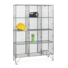 12 Door 12 Compartment Mesh Personal Effects Locker