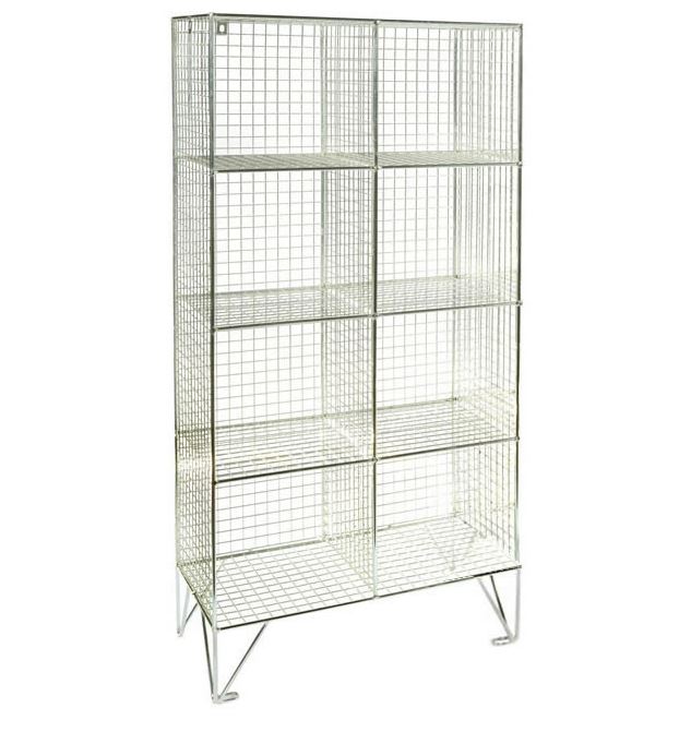 No Doors 8 Compartment Mesh Personal Effects Locker