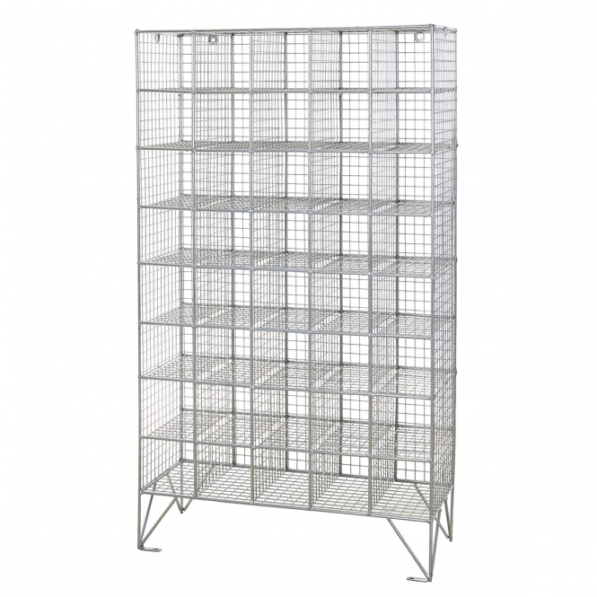 No Doors 40 Compartments Mesh Personal Effects Locker